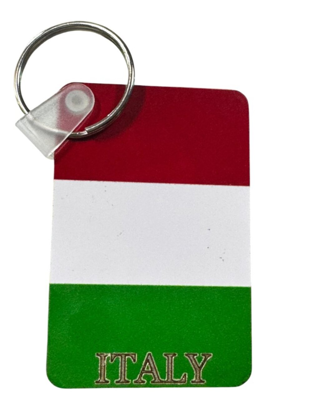 Italy Flag Keychain, Rectangular  Key Ring Souvenir - Picture 7 of 9